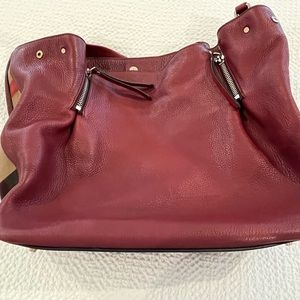 Maroon Burberry Bag